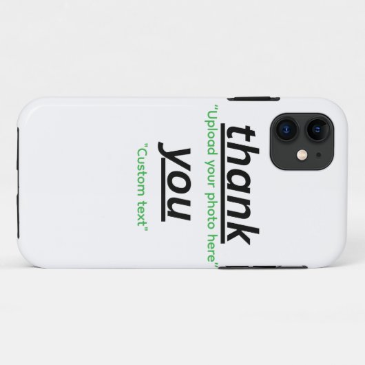 Custom Text & Upload Your Photo Personalized Case-Mate iPhone Case (Achterkant (horizontaal))