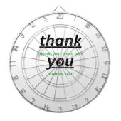 Custom Text & Upload Your Photo Personalized Dartbord (Voorkant)