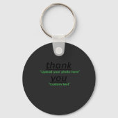 Custom Text & Upload Your Photo Personalized Sleutelhanger (Voorkant)