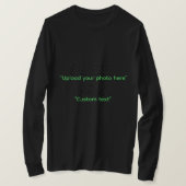 Custom Text & Upload Your Photo Personalized T-shirt (Design voorkant)