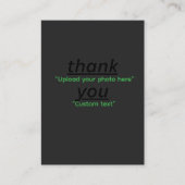 Custom Text & Upload Your Photo Personalized Visitekaartje (Voorkant)