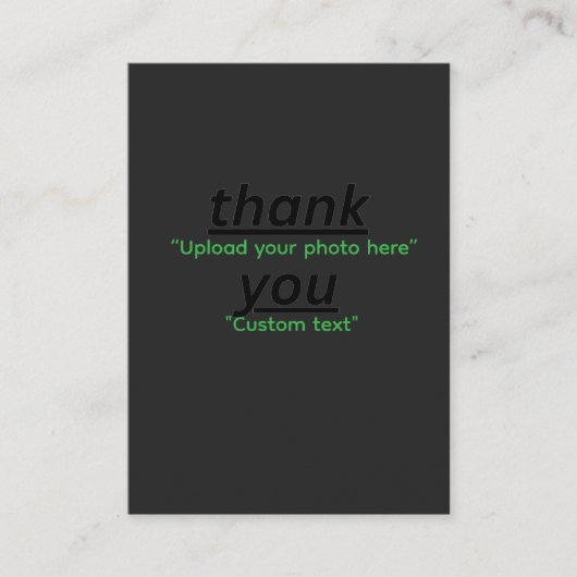 Custom Text & Upload Your Photo Personalized Visitekaartje (Voorkant)