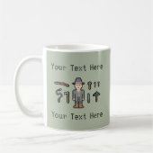 Custom Text Vampire Hunter Koffiemok (Links)