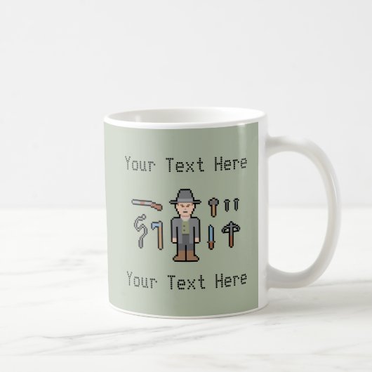 Custom Text Vampire Hunter Koffiemok (Rechts)