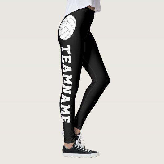 CUSTOM Text Volleyball Compression Pants Leggings (Rechts)