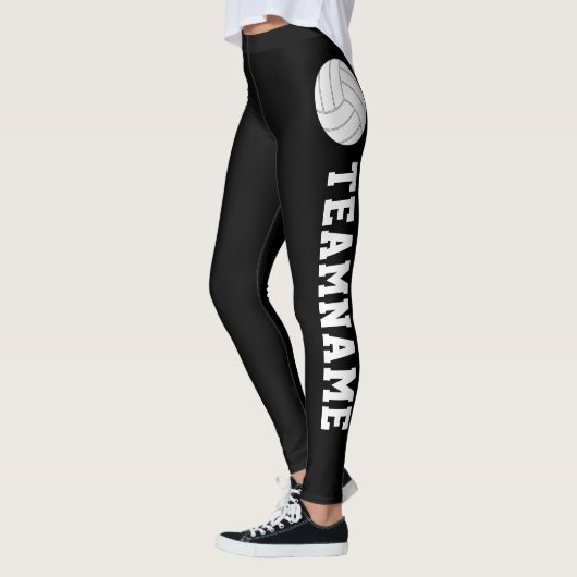 CUSTOM Text Volleyball Compression Pants Leggings (Links)
