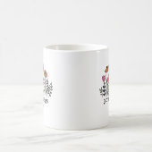 Custom Text Wildflower Mug Gift for Her or Mom Koffiemok (Center)