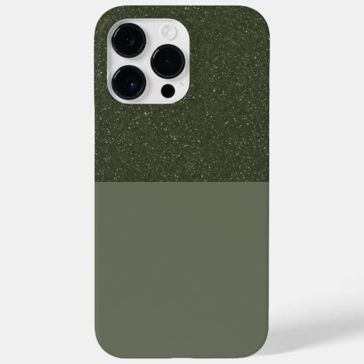 Custom Textured Green Split iPhone 14 Pro Max Hoes (Achterkant)