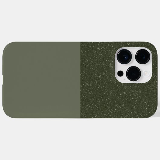 Custom Textured Green Split iPhone 14 Pro Max Hoes (Achterkant (horizontaal))