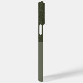 Custom Textured Green Split iPhone 14 Pro Max Hoes (Achterkant / Rechts)