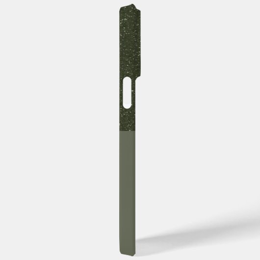 Custom Textured Green Split iPhone 14 Pro Max Hoes (Achterkant / Rechts)