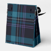 Custom Thank You Blue Black Plaid Bedankdoosjes (Achterkant)