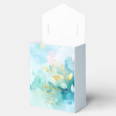 Custom Thank You Gold Script Mr & Mrs Fresh Mint Bedankdoosjes (Geopend)