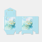 Custom Thank You Gold Script Mr & Mrs Fresh Mint Bedankdoosjes (Uitgevouwen)