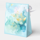 Custom Thank You Gold Script Mr & Mrs Fresh Mint Bedankdoosjes (Achterkant)