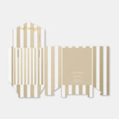 Custom Thank You Gold Script Stripes Mr & Mrs Bedankdoosjes (Uitgevouwen)