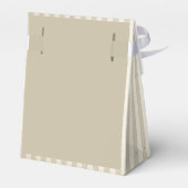 Custom Thank You Gold Stripes White Heart Bedankdoosjes (Achterkant)