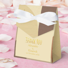 Custom Thank You mid century vintage pattern Bedankdoosjes