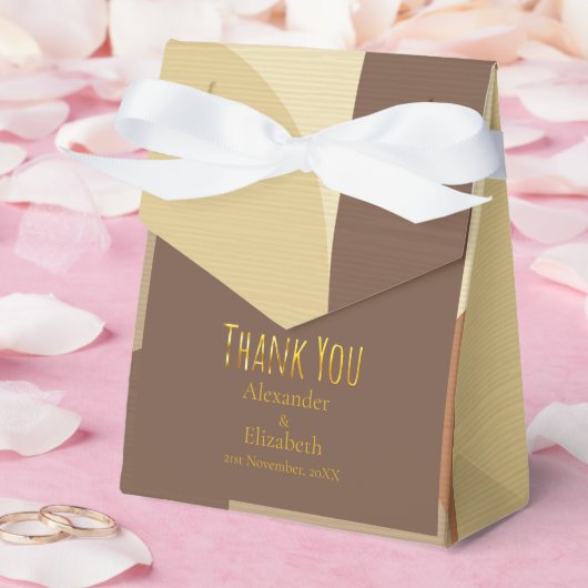 Custom Thank You mid century vintage pattern Bedankdoosjes (Huwelijk)