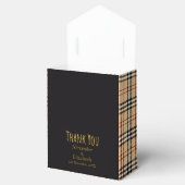 Custom Thank You Scottish tartan pattern Bedankdoosjes (Geopend)