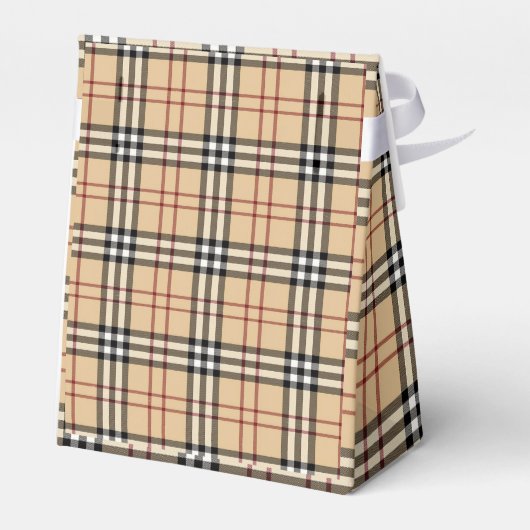 Custom Thank You Scottish tartan pattern Bedankdoosjes (Achterkant)