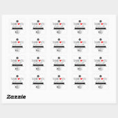 Custom Thank You Sticker With Logo & Offer (Vel)