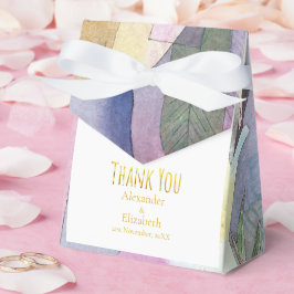 Custom Thank You Watercolour Black Columns   Bedankdoosjes