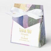 Custom Thank You Watercolour Black Columns Bedankdoosjes (Voorkant Zijde)