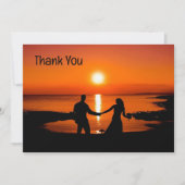 Custom Thank You Wedding Photo Thank You Card Bedankkaart (Voorkant)