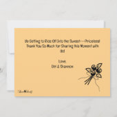 Custom Thank You Wedding Photo Thank You Card Bedankkaart (Achterkant)