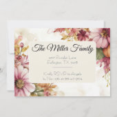 Custom Thanksgiving Dinner Pumpkin Invitation Kaart (Achterkant)