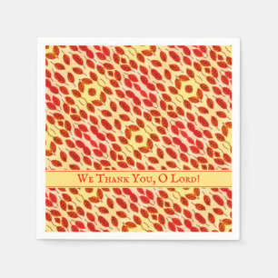 Custom THANKSGIVING Fall Autumn Leaves Servet