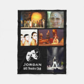 Custom Theater, Drama Club 5 Fotocollage Fleece Deken (Voorkant)