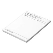 Custom Therapeutic Prescription Note Pad for Docto Notitieblok (Linkerzijde)