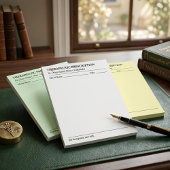 Custom Therapeutic Prescription Note Pad for Docto Notitieblok