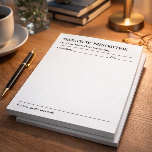 Custom Therapeutic Prescription Note Pad for Docto Notitieblok