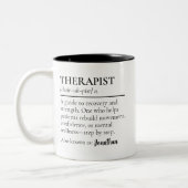 Custom Therapist Definition Health Professional Tweekleurige Koffiemok (Links)