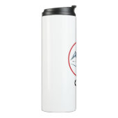 Custom Thermal Tumbler – Downhill Skier Logo Desig Thermosbeker (Gedraaid links)