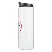 Custom Thermal Tumbler – Downhill Skier Logo Desig Thermosbeker (Geroteerd rechts)