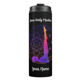 Custom Thermal Tumbler with Name & Mantra Thermosbeker