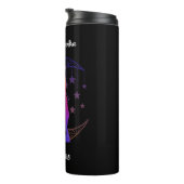 Custom Thermal Tumbler with Name & Mantra Thermosbeker (Geroteerd rechts)