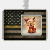 Custom Thin Gold Line Framed Ornament (Voorkant)