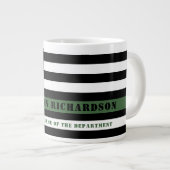 Custom Thin Green Line USA Flag Militaire Soldaat Grote Koffiekop (Voorkant rechts)