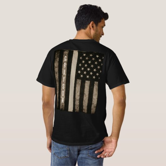 Custom Thin White Line EMS T-shirt (Achterkant volledig)