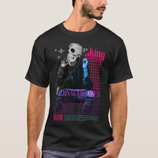 Custom Thinker Skull T-shirt (Voorkant)