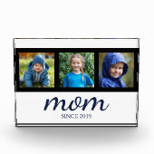 Custom Three Photo Mom Fotoblokken (Voorkant)