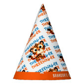 Custom Threenager Tiger Boy 3e verjaardag Feesthoedjes (Links)