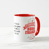 Custom THRIVING NURSEPRENEUR Nurse Entrepreneur Mok (Voorkant rechts)