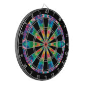 Custom Tie Dye Game Dartbord (Voorkant Links)