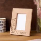 Custom Tiger gegraveerd hout Lijst (Links)